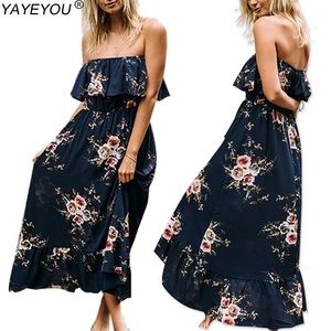 Off shoulder floral dress